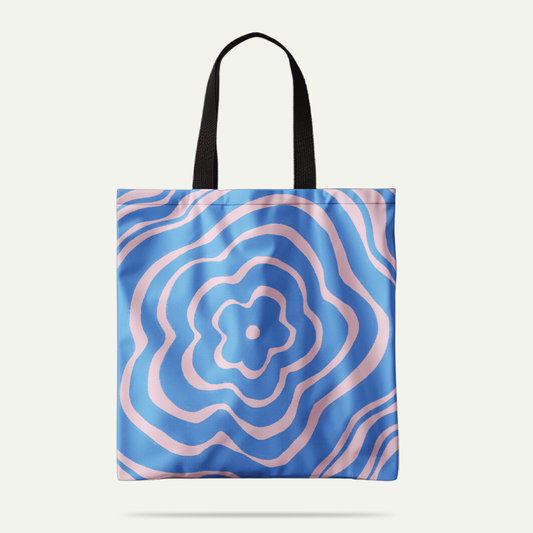 Tote Bag Flor Retro Morada