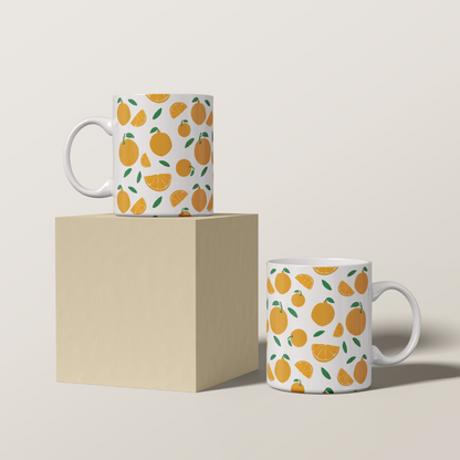 Mug para Café Patrón de Naranjas