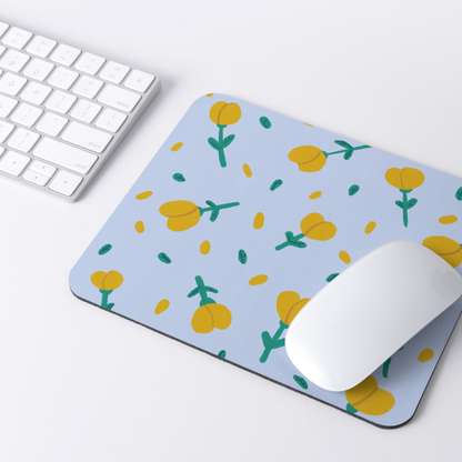 Mouse Pad Flores Amarillas